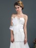 Vestido de novia en organdí.