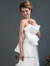 Vestido de novia en organdí.