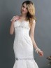 Vestido de novia mangas cortas.