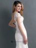 Vestido de novia mangas cortas.