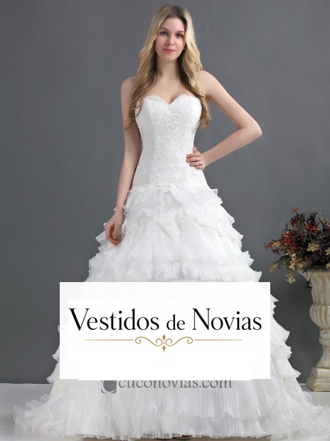 Vestido de novia princesa.