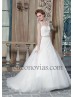 Wedding dress with jewely belt.