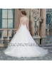 Vestido novia cinturón de pedrería.