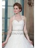 Vestido novia cinturón de pedrería.
