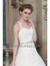 Wedding dress with jewely belt.
